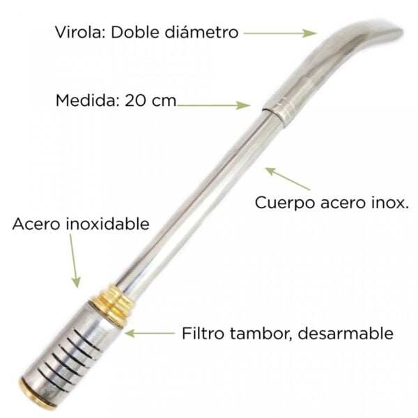 Bombilla Pico de Loro Boquilla Tambor - Imagen 2